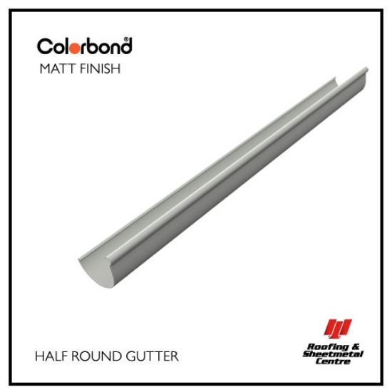 Half Round Gutter COLORBOND MATT